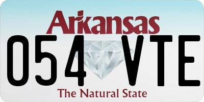 AR license plate 054VTE