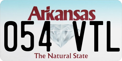 AR license plate 054VTL
