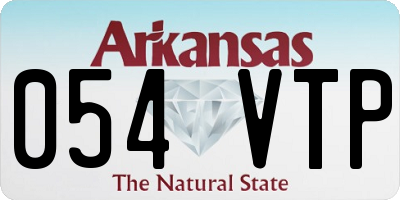 AR license plate 054VTP
