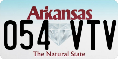 AR license plate 054VTV
