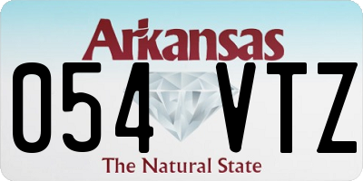 AR license plate 054VTZ