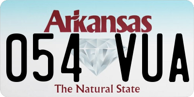 AR license plate 054VUA