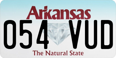 AR license plate 054VUD
