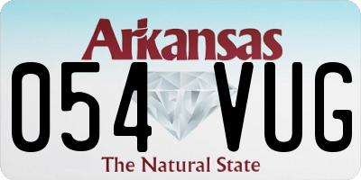 AR license plate 054VUG