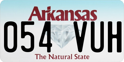 AR license plate 054VUH
