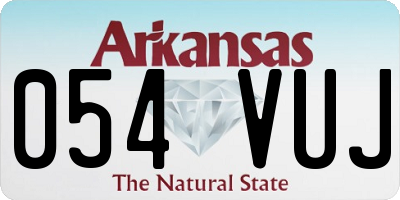 AR license plate 054VUJ