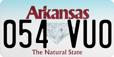 AR license plate 054VUO