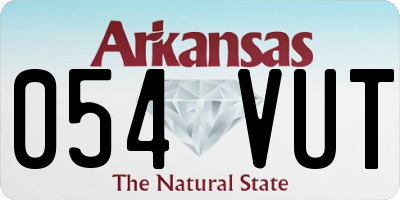 AR license plate 054VUT