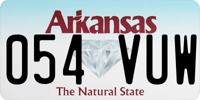 AR license plate 054VUW