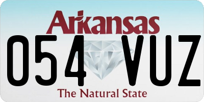 AR license plate 054VUZ