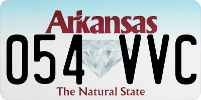 AR license plate 054VVC