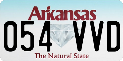 AR license plate 054VVD