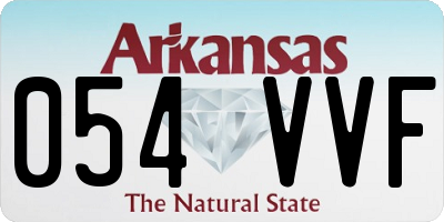 AR license plate 054VVF