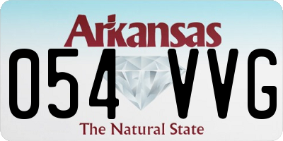 AR license plate 054VVG