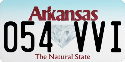 AR license plate 054VVI