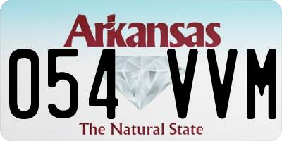AR license plate 054VVM