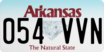 AR license plate 054VVN