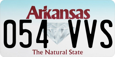 AR license plate 054VVS
