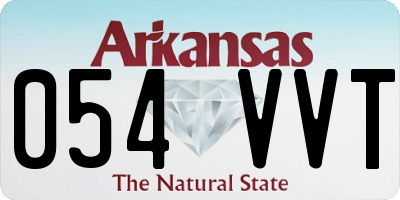 AR license plate 054VVT