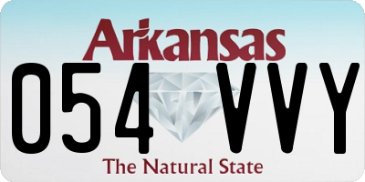 AR license plate 054VVY