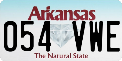 AR license plate 054VWE