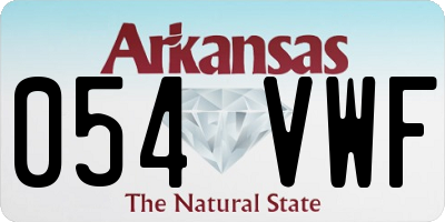 AR license plate 054VWF