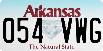 AR license plate 054VWG