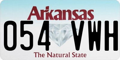 AR license plate 054VWH