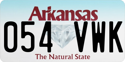 AR license plate 054VWK