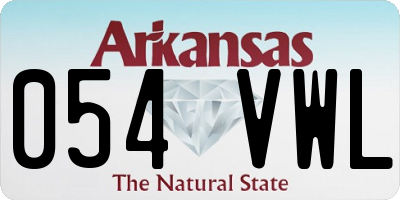AR license plate 054VWL