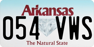 AR license plate 054VWS