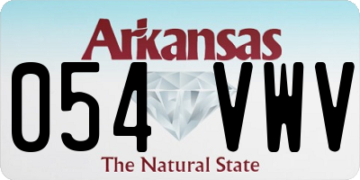 AR license plate 054VWV