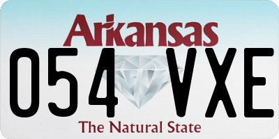AR license plate 054VXE