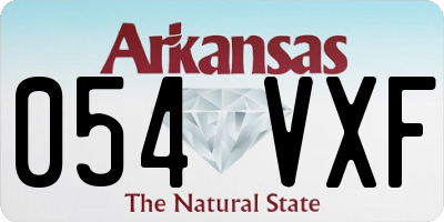AR license plate 054VXF