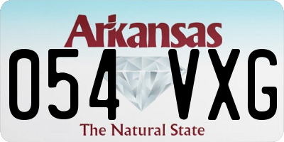 AR license plate 054VXG