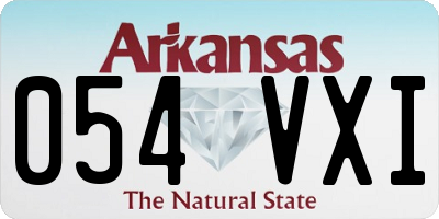 AR license plate 054VXI