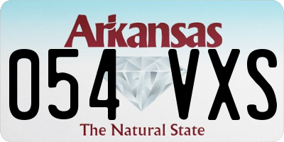 AR license plate 054VXS