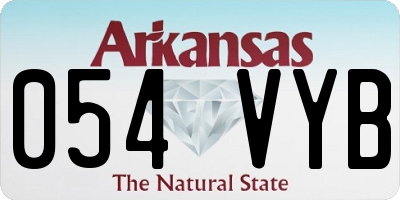 AR license plate 054VYB