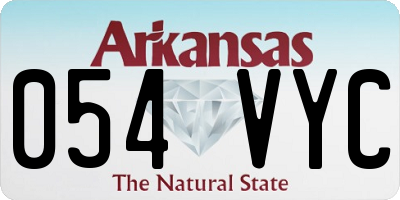 AR license plate 054VYC
