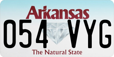 AR license plate 054VYG