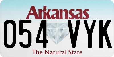 AR license plate 054VYK