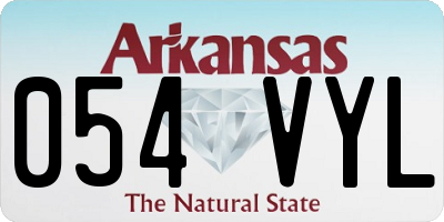 AR license plate 054VYL