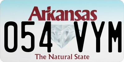 AR license plate 054VYM