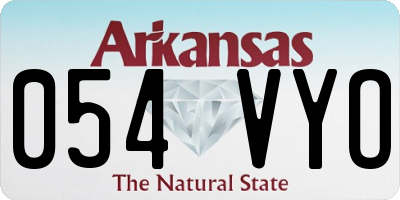 AR license plate 054VYO