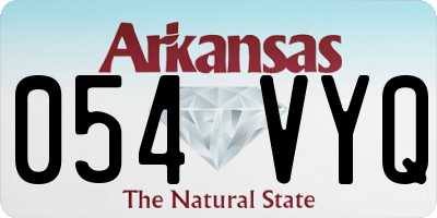 AR license plate 054VYQ