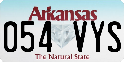 AR license plate 054VYS