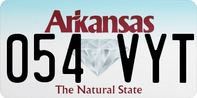 AR license plate 054VYT