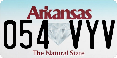 AR license plate 054VYV