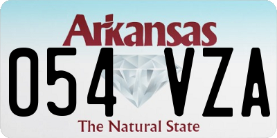 AR license plate 054VZA