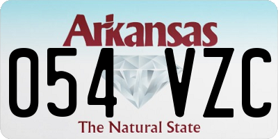 AR license plate 054VZC